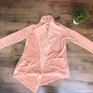Hue baby pink super soft cardigan sweater